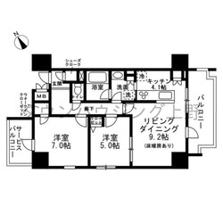 レジディア町屋の物件間取画像